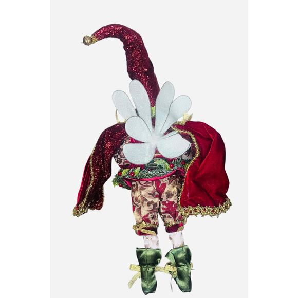 Mark Roberts 22” Fairy Posable Candlelight Crown Red Cape 51-76106 - Picture 6 of 6